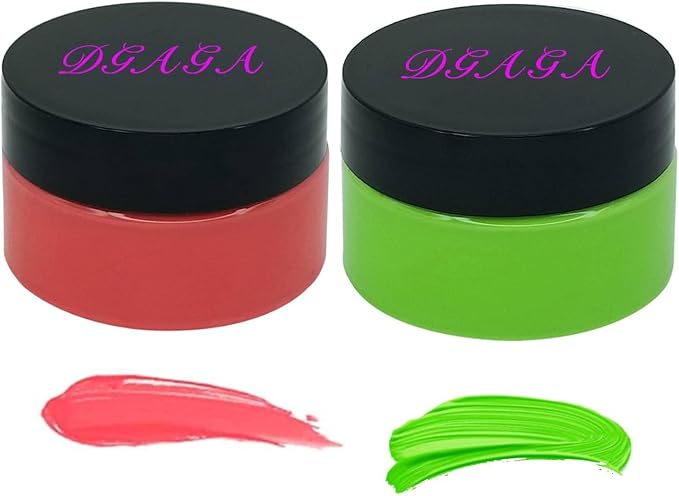 DGAGA 2 Jar of Chalk Paste,Christmas Red Chalk Paste Paint for Stencils,Green Fabric Ink,Self Adhesive Silk Screen Stencil Paste,Chalkboard Paste for Wood,Canvas,Paper,Art Craft Permanent,Home Decor