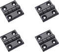 4 Pcs Metal Foldable Butt Hinge Zinc Alloy Ball Bearing Butt Hinge for Cabinet Door Closet,2×2 inch，Black