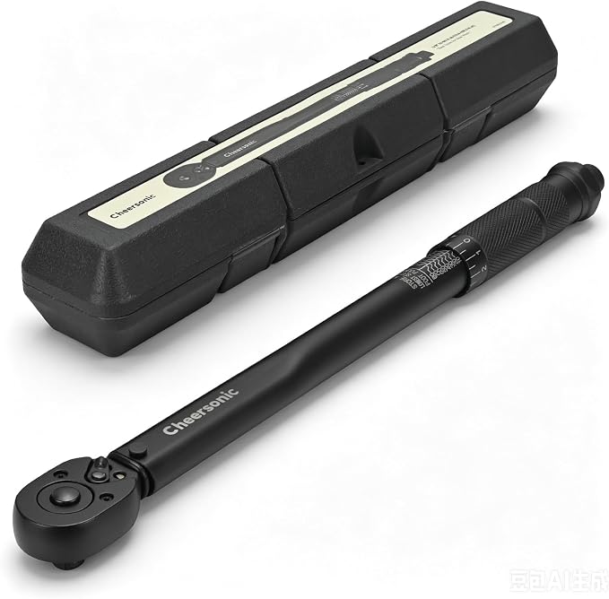 3/8 Torque Wrench 10-80 Ft-Lb, Click Torque Wrench 3/8 Drive | Reinforced Steel Gears, Quick-Release Head, Non-Blurry Laser Markings, 98% Efficiency Boost, Pro Cr-V for Auto & Motorcycle