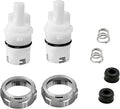 RP71233 Faucet Repair Kit Includes 2 Rubber Seats, 2 Stainless Steel Springs, 2 Bonnets, 2 Caps for Common Single-Handle Faucets