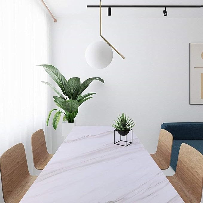 White Contact Paper 15.7''x236.2'' White Peel and Stick Wallpaper | Removable Self-Adhesive Thicken Wall Paper for Bedroom Walls, Desks, Tables