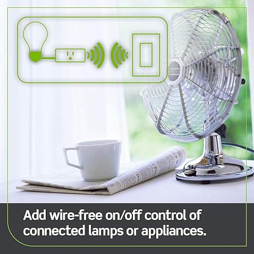 Leviton Decora Smart Switch Anywhere Companion, Add Wire-Free 3-Way/4-Way/5-Way On/Off Control to Decora Smart Wi-Fi Switches, DAWSC-1RW, White