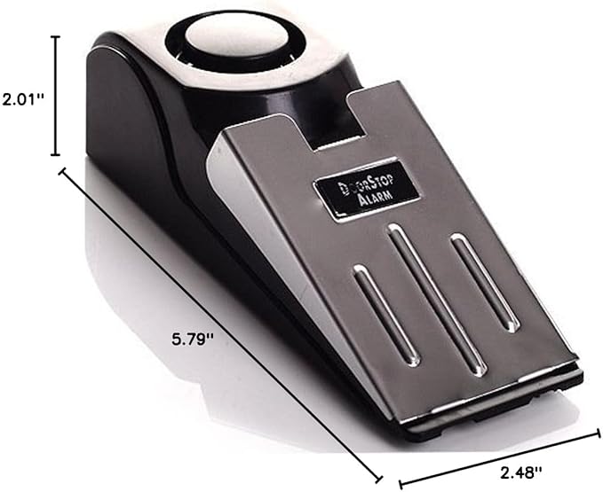 Upgraded Door Stop Alarm -Great for Traveling Security Door Stopper Doorstop Safety Tools for Home