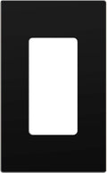 ENERLITES - SI8831-BK-SL Screwless Decorator Wall Plate Child Safe Outlet Cover, Size 1-Gang 4.68" H x 2.93” L, Unbreakable Polycarbonate Thermoplastic, SI8831-BK, Glossy, Black