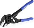 WORKPRO 7-Inch Pliers Wrench, High Lever Ratio Wrench Plier | CR-V Construction Adjustable Parallel Smooth Jaw Pliers, Black Finish, Groove Lock Mechanism