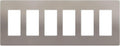 ENERLITES Elite Series Screwless Decorator Wall Plate Child Safe Outlet Cover, Gloss Finish, Size 6-Gang 4.68" H x 12.00" L, Unbreakable Polycarbonate Thermoplastic, SI8836-NK, Nickel