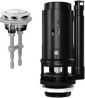 R&T 3-Inch Dual Flush Valve with Top Push Button Toilet Repair Kit Inside Tank dual flush valve replacement kit for 2-piece Toilet, Quick Fix Toilet Leaking, Running Water and Ghost Flush A2422M