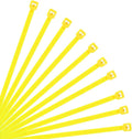 XINGO 10 Inch Cable Zip Ties (500 Pack), 40 Lbs Tensile Strength-Heavy Duty, Self-Locking Nylon Plastic Nylon Wire Ties for indoor and outdoor use (Yellow)