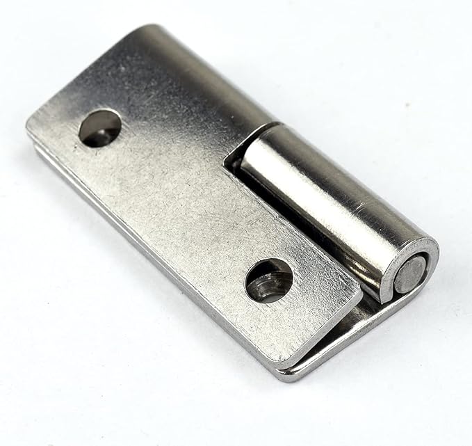 4Pcs 2-inch Long Steel Small Slip Joint Hinge,Lift Off Door Hinges Right Handed Lid,Stainless Flag Hinge
