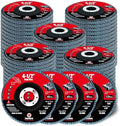 30 Pack Flap Discs 4 1/2 for Angle Grinder, 40/60/80/120 Grit Type 29 Zirconia Abrasive Grinding Wheel, 7/8" Flap Sanding Disc for Metal, Wood, Stainless Steel Finishing