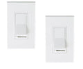 CLOUDY BAY in Wall Dimmer Switch for LED Light/CFL/Incandescent,3-Way Single Pole Dimmable Slide, 600W max Incandescent,150W max Dimmable LED/CFL, Cover Plate Included, Pack of 2