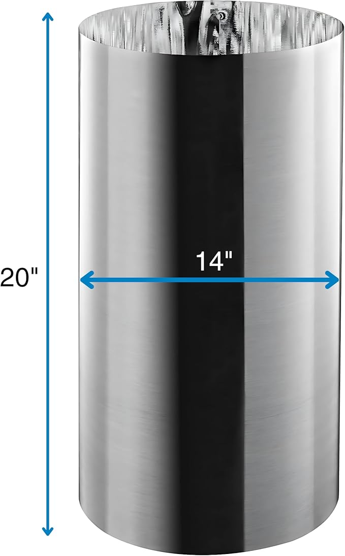 Solatube® 14-Inch Spectralight Infinity Extension Tube – 99.7% Specular Reflectivity Rigid Tubing for 290 DS & 290 ISn – Maximum Light Transfer for Deep Attic Runs (14" Diameter)