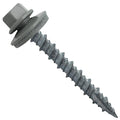 10 x 1-1/2" Light Gray Metal Roofing Screws - Hex Washer Head- Self-Starting/Tapping - EPDM Washer. 1 x 250 Count Bag - 250 Screws