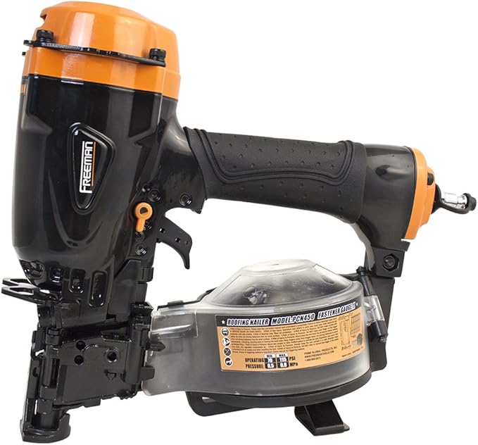 Freeman PCN450 Pneumatic 15 Degree 1-3/4" Rapid Fire Coil Roofing Nailer