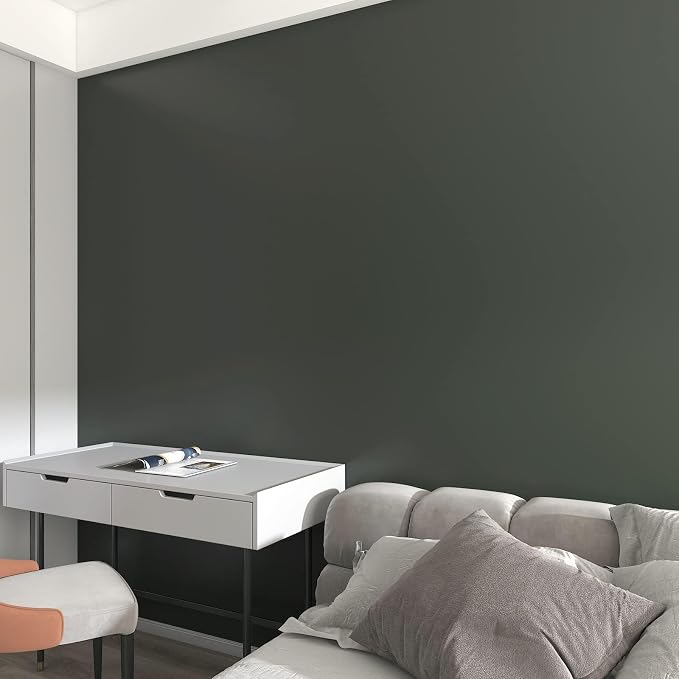 Green Wallpaper Dark Green Peel and Stick Contact Paper for Cabinets SolidGreen Vinyl Wallpaper for Walls Removable Solid Color Wall Covering Self Adhesive 12"x120" DarkGreen Contact Paper