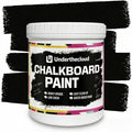 Chalkboard Blackboard Paint Chalk Board Paint for Wood, Metal, Glass, Wall, Plaster Boards Sign, Frame, Interior/Exterior, All-in-One Primer & Top Coat, Black Matte Finish, Acrylic, Non-Toxic 17oz