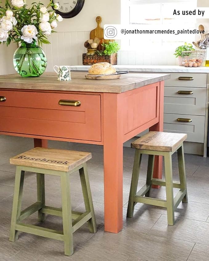Annie Sloan Chalk Paint® (Scandinavian Pink, 1 Litre/33.8 Fl Oz) a unique decorative paint for furniture, cabinets and home décor with no sanding or priming