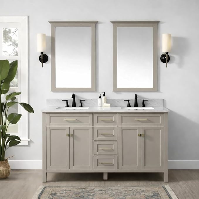 ALL-IN-ONE Paint by Heirloom Traditions, Oyster (Neutral Taupe), Quart - Durable cabinet and furniture paint. Built in primer and top coat, no sanding needed. Includes our 30 featured color card.
