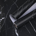 practicalWs 17.71''×196.8'' Marble Contact Paper Black/White Peel and Stick Wallpaper Thicken Self Adhesive Black Wallpaper for Countertops Cabinets Decorative Easy to Remove Upgrade