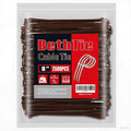 8 Inch Brown Zip Ties (2500 Pack), 65 LBS Tensile Strength, Self-Locking Nylon PA66 UV Resistant Cable Ties for Indoor and Outdoor Use