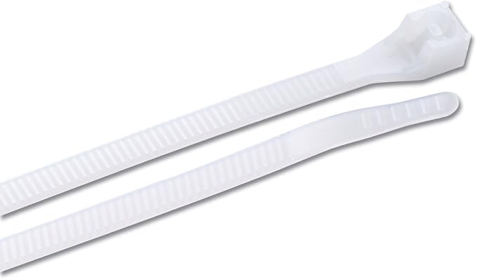Gardner Bender 45-312 Cable Ties, 11 inch, 75 lb tensile, Electrical Wire and Cord Management, Nylon Zip Tie, 12 pk, Natural