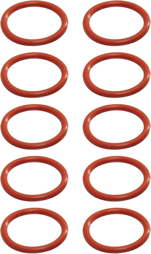 Sterling Seal & Supply 218 Silicone O-Ring, 70A Durometer, Red, 1-1/4" ID, 1-1/2" OD, 1/8" Width (Pack of 10)