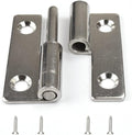 4Pcs 2-inch Long Steel Small Slip Joint Hinge,Lift Off Door Hinges Right Handed Lid,Stainless Flag Hinge