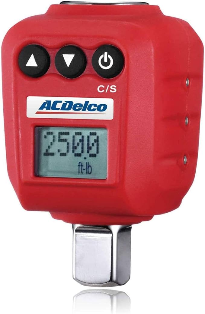 ACDelco 1/2” Digital Torque Adapter (25 to 250 ft-lbs) with Audible, LED Alert ARM602-4A
