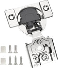 Chibery 30 Pack 1/2" Overlay 3D Soft Close Concealed Hinge for Face Frame Door, Smooth Slow Self Closing Hinges, Satin Nickel, Hidden 105° Open Angle Stainless Steel Hinge for Kitchen Cabinet Door