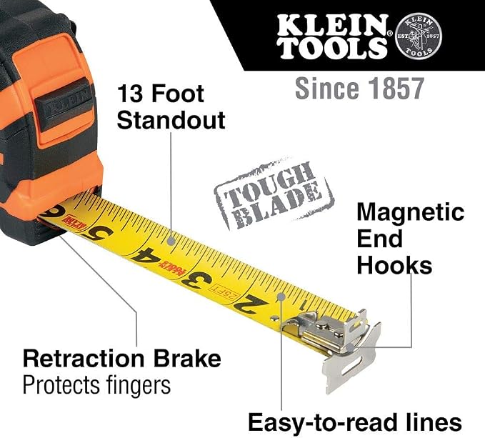 Klein Tools Tape Measure and Level Bundle | 9225 + 935AB4V