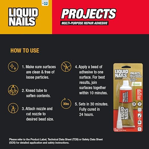 Liquid Nails LN-700 4-Ounce Small Projects and Repairs Adhesive