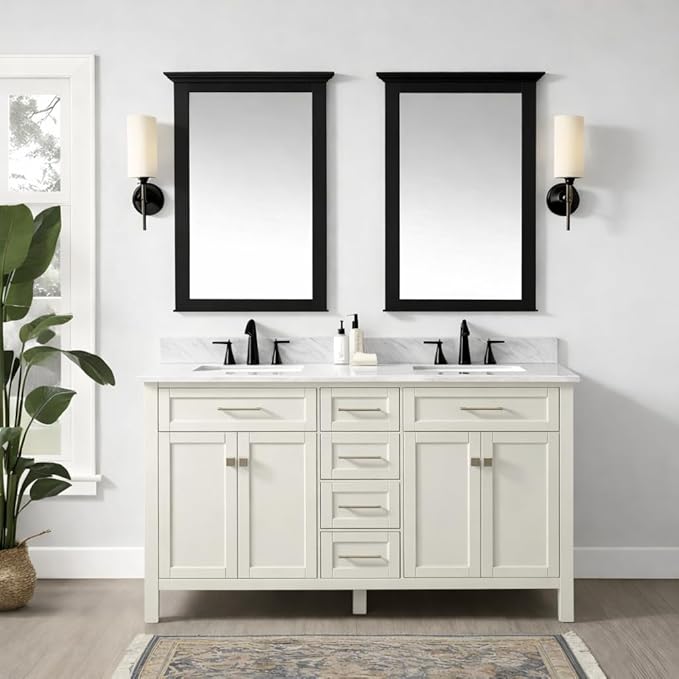 ALL-IN-ONE Paint by Heirloom Traditions, Manor House (Creamy Warm White), 8oz Sample - Durable cabinet and furniture paint. Built in primer and top coat, no sanding needed. Includes our 30 featured