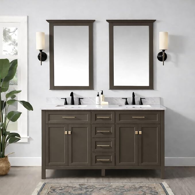 ALL-IN-ONE Paint by Heirloom Traditions, Indulgence (Warm Pewter), 8oz Sample - Durable cabinet and furniture paint. Built in primer and top coat, no sanding needed. Includes our 30 featured color