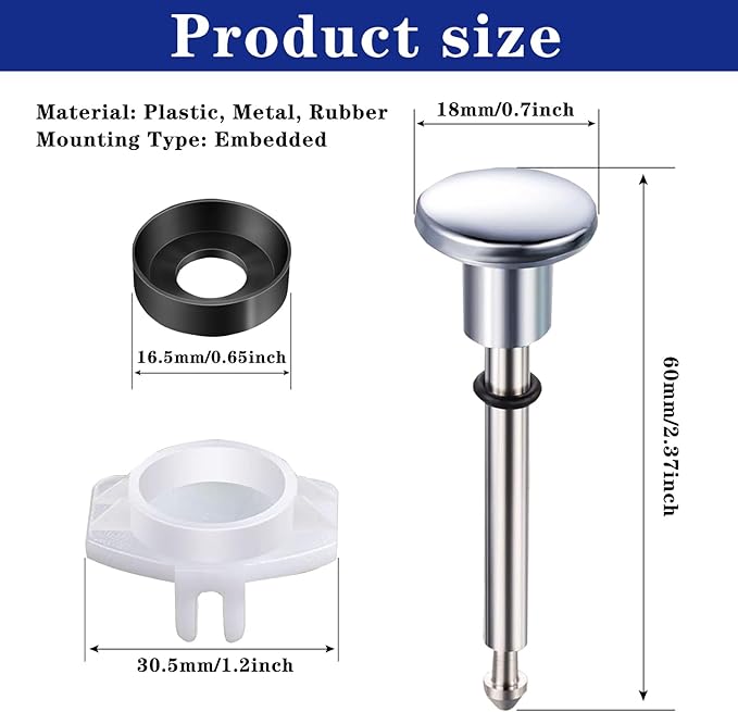 2 Set Tub Spout Diverter Repair Kit, Includes 2 x Diverter Valve Stems, 2 x Cup Seals and 2 x Gates, Bathroom Shower Bathtub Leaky Faucet Repair Replacement Parts (Chrome,Classic)