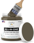 Chalky Chicks 8 Fl Oz Matte Beachwood (Brown/Gray) Chalk Paint for Furniture Without Sanding - No Prep Furniture Paint No Sanding All in One for Crafts, Walls, Cabinet, Metal, Dresser, Farmhouse