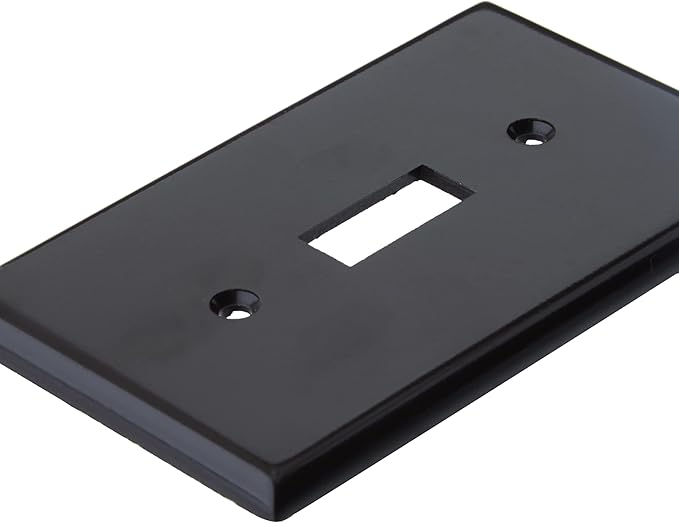 Leviton 1-Gang Toggle Device Switch Wallplate, Standard Size, Thermoset, Device Mount, 85001, Brown