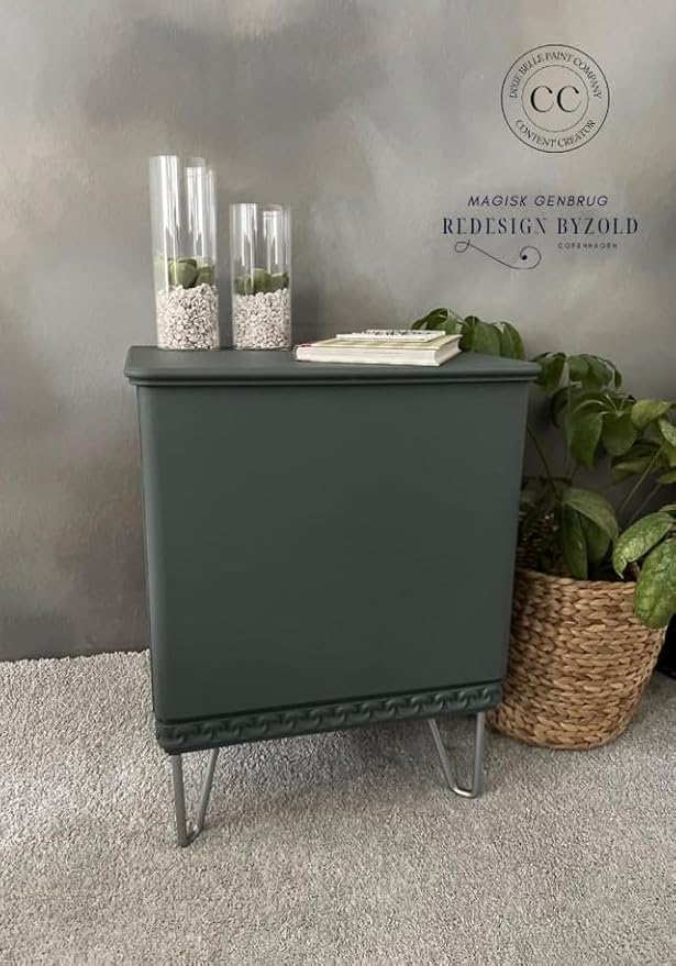 Dixie Belle Silk All-in-One Mineral Paint - Smoky Mountains (16oz) - All-in-One Water Based Primer + Topcoat - Durable Furniture Paint - Low Reflective Finish