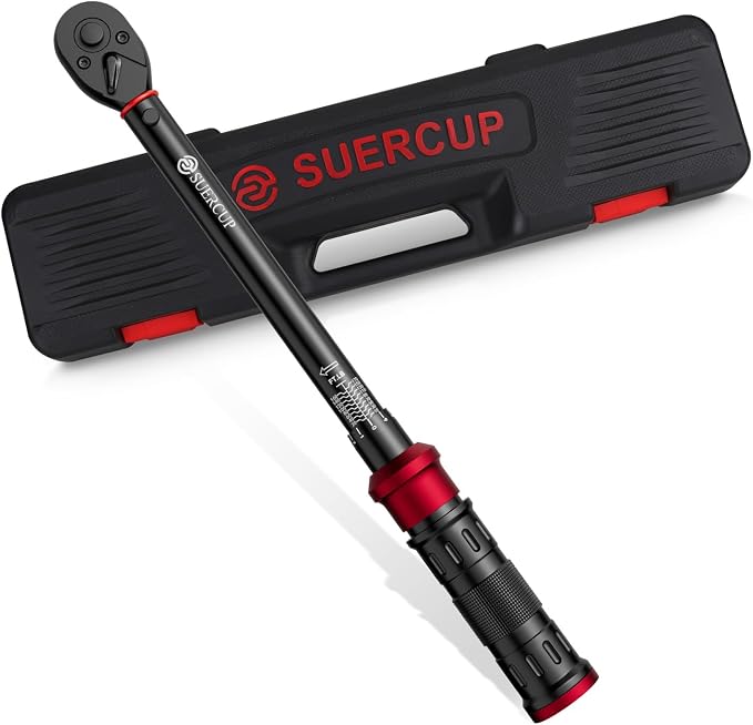 Next-Gen 100-Tooth, 1/2" Drive Click Torque Wrench, 10-170 Ft.Lb | 13.6-230.5 N.m, ±3% Accuracy, 3.6° Arc Swing Tool for Truck/SUV Suspension, Heavy Duty Control Arms, Lug Nuts & Auto Repair