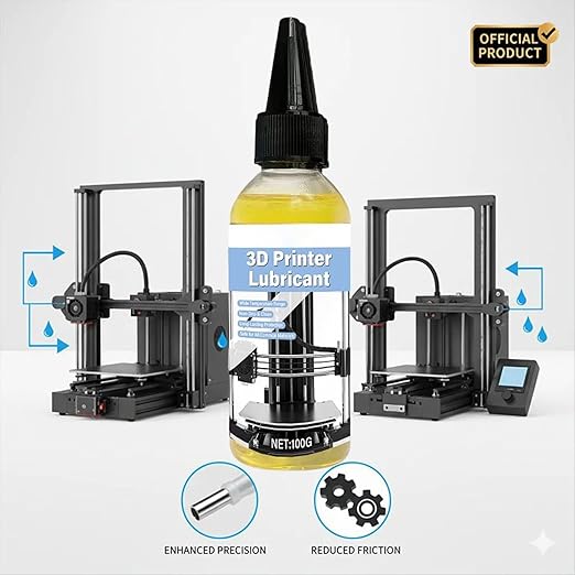 3D Printer Lubricant - 100g Dust Resistant, 1 High Viscosity Grease for Threaded Rods, Synthetic Friction Reducer with Wide Temp Range, Repair Supply, Smooth Motion Paste for Rails and Gears