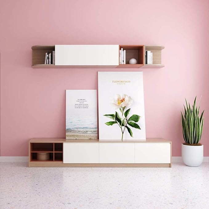 Pink Self-Adhesive Wallpaper Film Stick Paper Easy to Apply | Peel and Stick Wallpaper Shelf Liner Table and Door Reform Wall paper