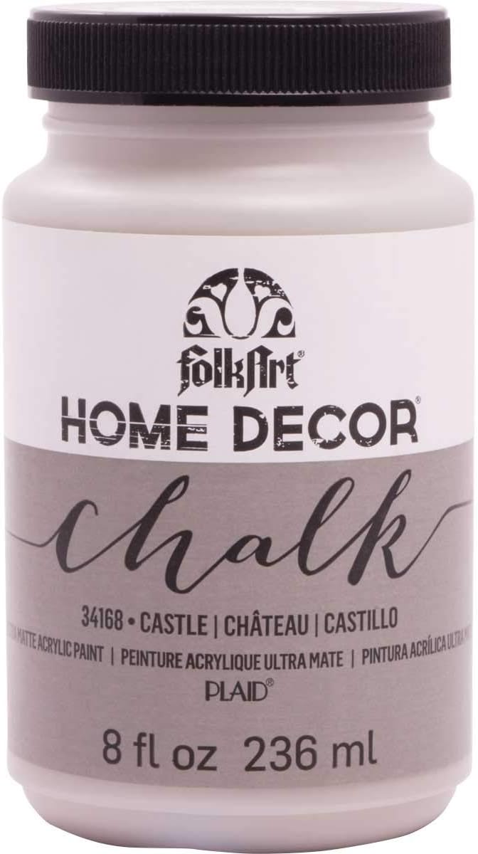 FolkArt Home Decor Acrylic Chalk Furniture & Craft Paint in Assorted Colors, 8 ounce, Castle