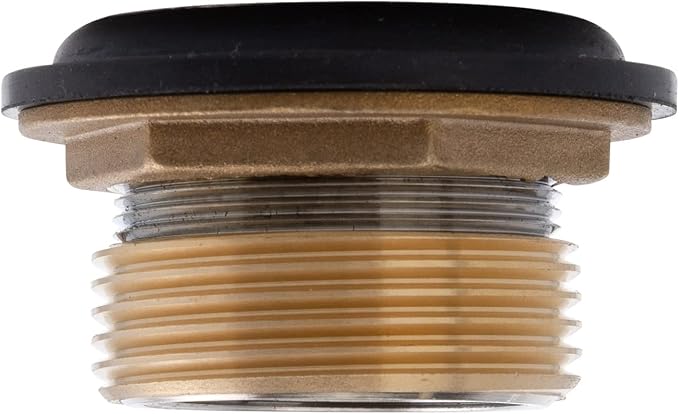 Ambassador Marine - 1-1/2 inch Drain, Flip Drain - no Overflow, Straight, 1-1/4 inch-M Thread Adapter - Brushed Nickel - S01-0304-NP-W