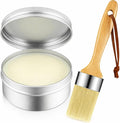 Finishing Wax Furniture Wood Finishing Clear Chalk Paint Waxes Sealing and Painted Brush for Painting Interior Furnitures(7 Ounces,Clear)