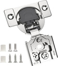 Chibery 2 Pack 3/4" Overlay 3D Soft Close Concealed Hinge for Face Frame Door, Smooth Slow Self Closing Hinges, Satin Nickel, Hidden 105° Open Angle Stainless Steel Hinge for Kitchen Cabinet Door