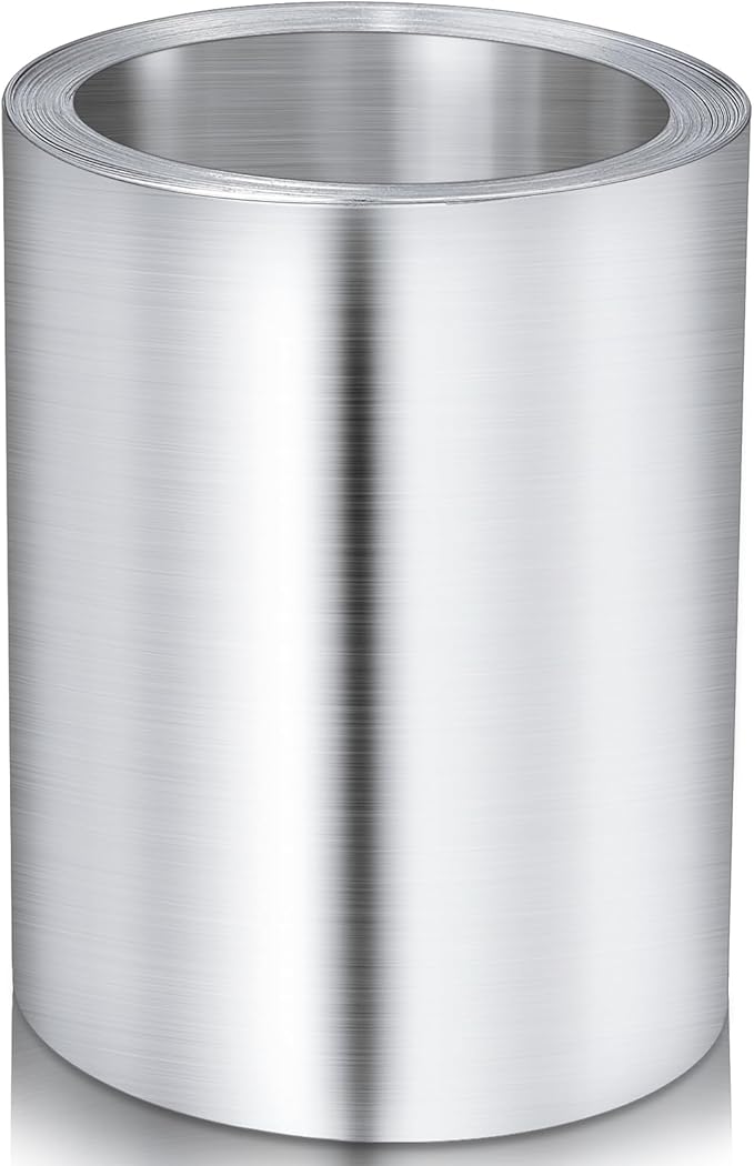 Therwen 1 Roll Aluminum Flashing Roll Metal Aluminum Roof Panels 0.2 mm Thickness Roof Flashing Strip for Sealing Windows Doors Siding Backyard Stains Moss and Mildew Prevention (4" x 20')