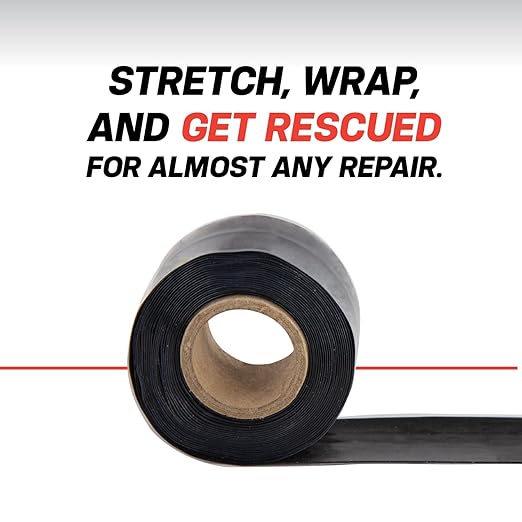 Bond It Rescue Tape, Self-Fusing Silicone Tape, Emergency Plumbing Pipe & Radiator Hose Repair, Electrical Insulation, Waterproof, 950PSI, 1" Width x 36' Length x 0.02" Thick, White