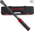 3/8" Click Torque Wrench, 10-110 ft-lb, for Lug Nuts & Spark Plugs | ±3% Accuracy, 13.6-149.2Nm, Dual-Direction 72-Tooth Ratchet, Click Alert, for Engine, Suspension, Motorcycle & Car Repair