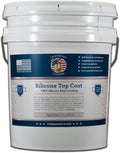 100% Silicone Roof Coating for RVs, Campers & Flat Roofs - Waterproof Seal for Leaks, Cracks & Seams - Ponding Water Resistant - 4.75 Gallon Light Gray