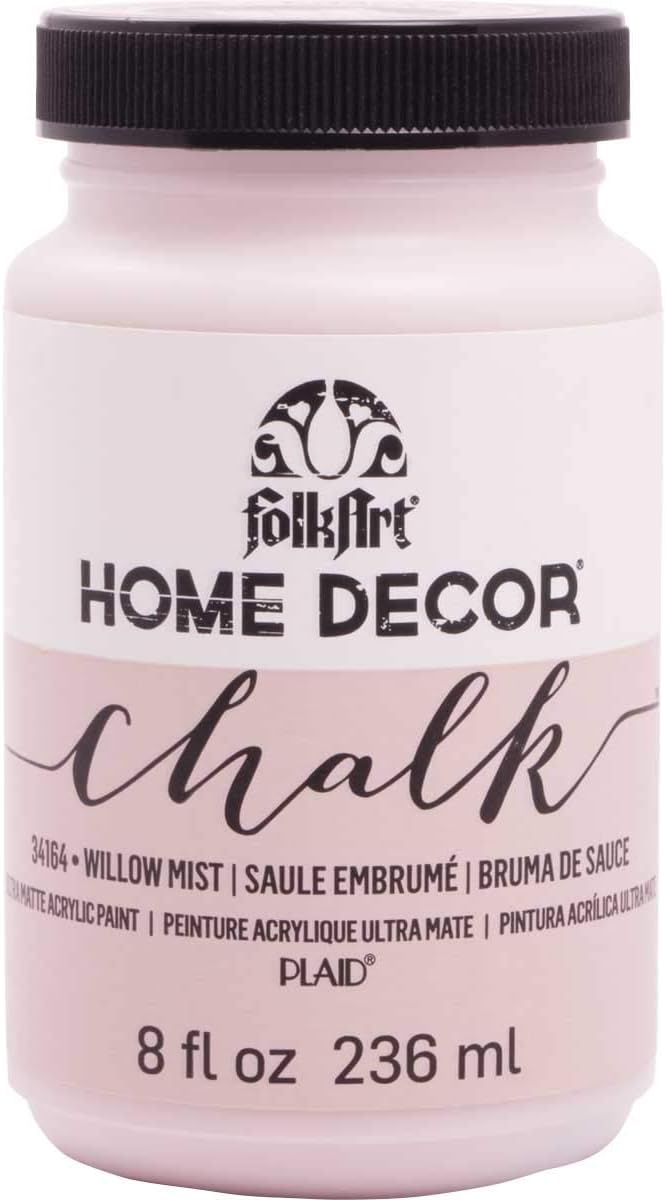 FolkArt Home Decor Chalk Furniture & Craft Paint in Assorted Colors, 8 ounce, Willow Mist