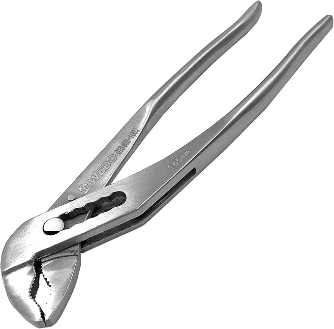WEDO Groove Joint Pliers 12",Adjustable Water Pump Pliers,Stainless Steel | Tongue and Groove Pliers,Slip Joint Pliers,V-Jaw,Corrosion Resistant,Rust Proof,For Automotive,Home and Plumbing Repairs